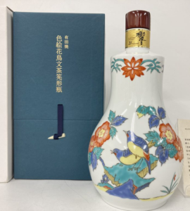 響21年 サントリーボトルコレクション2004【有田焼】色絵花鳥文茶筅形瓶