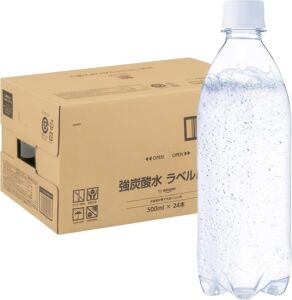 by Amazon 炭酸水 ラベルレス 500ml ×24本 強炭酸水