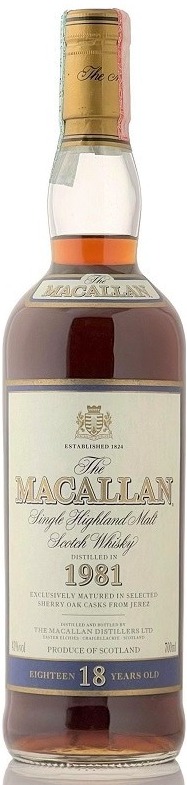 マッカラン 18年 1981 | WhiskyData