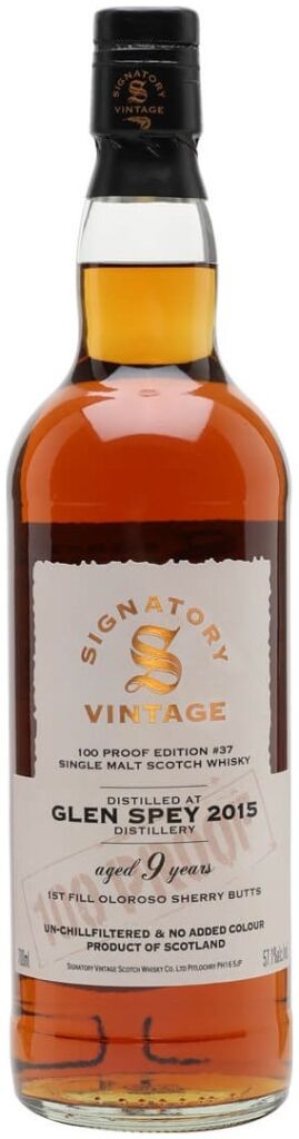 グレンスペイ 2015 9年 100プルーフ エディション #37 シグナトリー